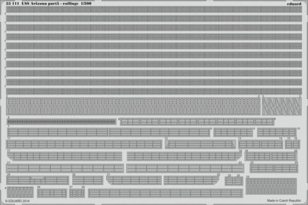 USS Arizona BB-39 1941 Part 5 - Railings