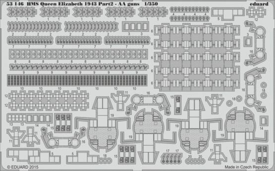 HMS Queen Elizabeth 1943 Part 2 - AA guns