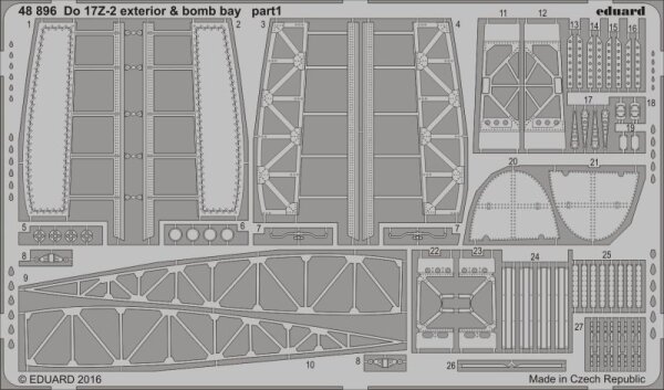 Dornier Do-17Z-2 exterior & bomb bay (ICM)