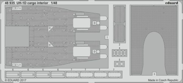 Bell UH-1D cargo interior