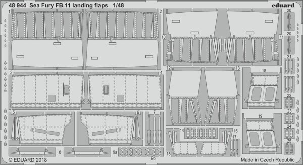 Hawker Sea Fury FB.11 Landing Flaps