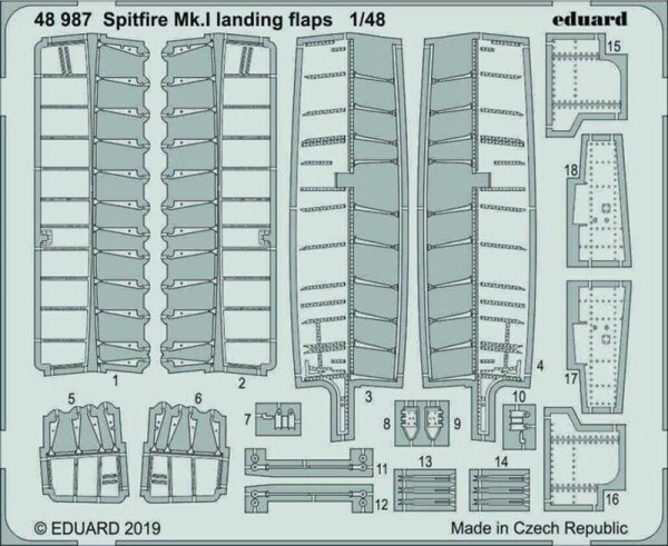 Supermarine Spitfire Mk.1 landing flaps (Tamiya)