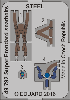 Super Etendard Seatbelts STEEL (Kitty Hawk)