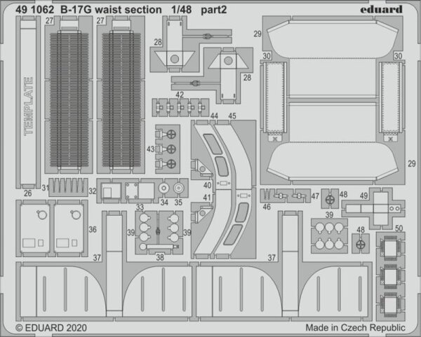 Boeing B-17G Flying Fortress waist section