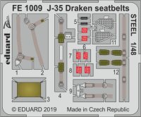 Saab J-35F Draken seatbelts STEEL
