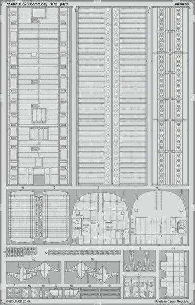 Boeing B-52G/B-52H Stratofortress bomb bay