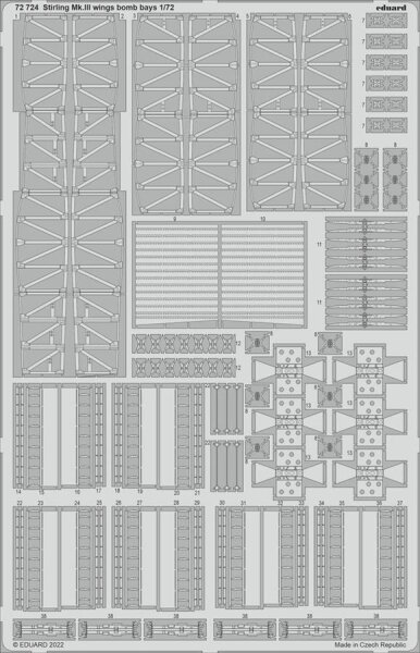 Short Stirling Mk.III wings bomb bays (Italeri)