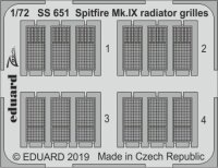 1/72 Supermarine Spitfire Mk.IX radiator grilles