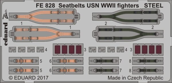 Seatbelts USN WWII fighters STEEL