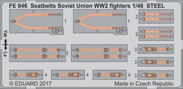 Seatbelts Soviet Union WWII fighters STEEL