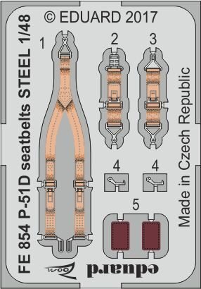 North-American P-51D Mustang seatbelts STEEL