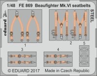Bristol Beaufighter Mk.VI seatbelts STEEL