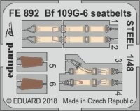 Messerschmitt Bf-109G-6 seatbelts STEEL