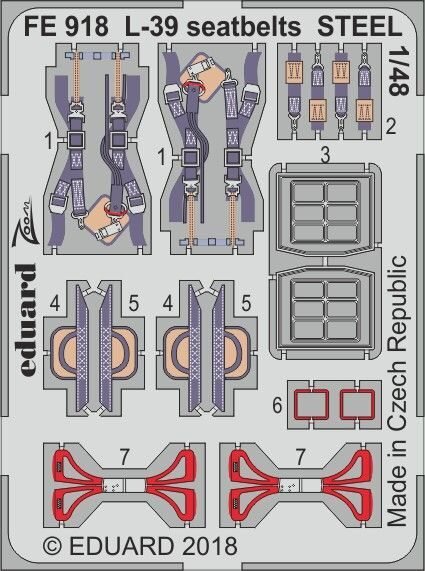 Aero L-39ZO/ZA Albatros seatbelts STEEL