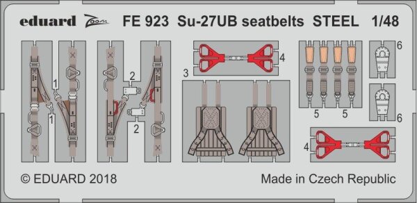 Sukhoi Su-27UB seatbelts STEEL