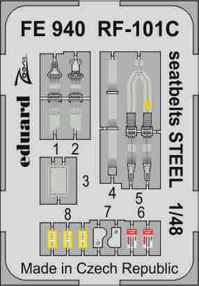 McDonnell RF-101C Voodoo seatbelts