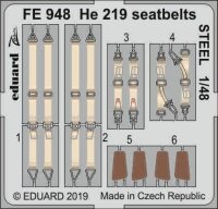 Heinkel He-219A-7 seatbelts STEEL