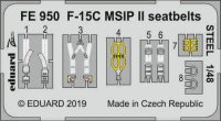 McDonnell F-15C Eagle MSIP II seatbelts STEEL