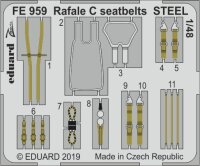 Dassault Rafale C seatbelts STEEL