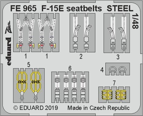 McDonnell F-15E Strike Eagle seatbelts STEEL