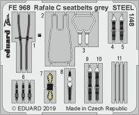 Renault Rafale C seatbelts grey STEEL