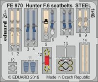 Hawker Hunter F.6 seatbelts STEEL