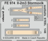 Ilyushin IL-2m3 Stormovik seatbelts STEEL
