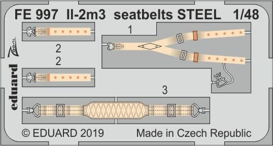 Ilyushin IL-2m3 seatbelts STEEL