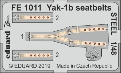 Yakolev Yak-1B seatbelts STEEL
