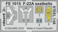 Lockheed-Martin F-22A seatbelts STEEL