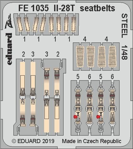 Ilyushin Il-28T Beagle seatbelts STEEL