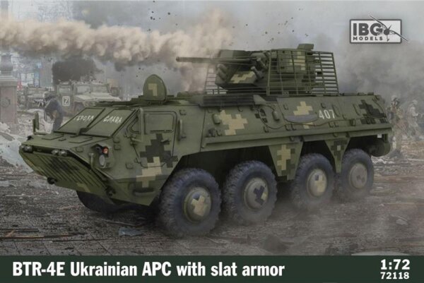 BTR-4E Ukrainian APC with SLAT-Armour