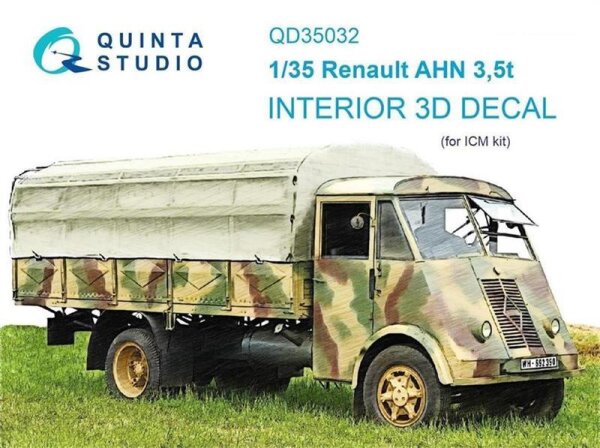 Renault AHN 3,5t interior 3D Decals