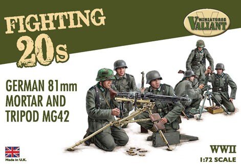 Fighting 20s – German 81mm mortar and Tripod MG42