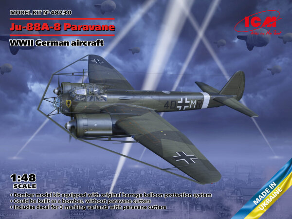 1/48 Junkers Ju-88A-8 Paravane - Balloon Cutter