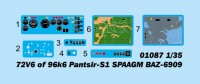 72V6 of 96K6 Pantsir-S1 SPAAGM BAZ-6909