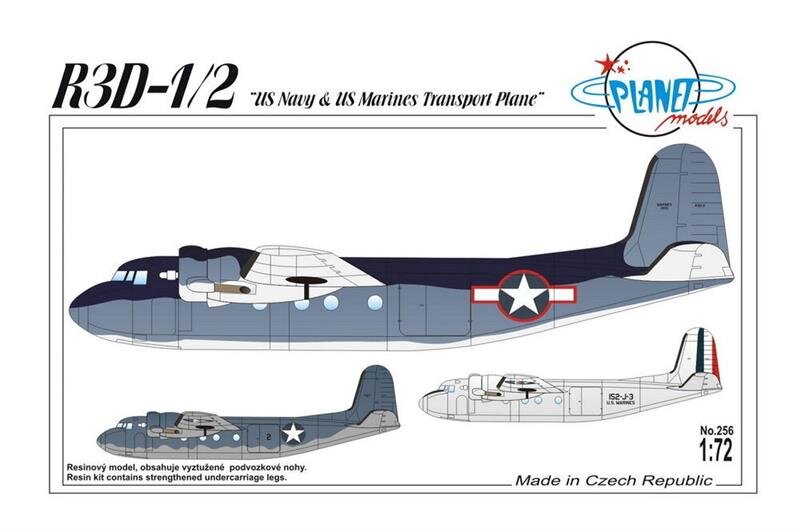 Martin Model R 3 View Douglas R3D-1/R3D-2 'U.S. Navy & U.S. Marines
