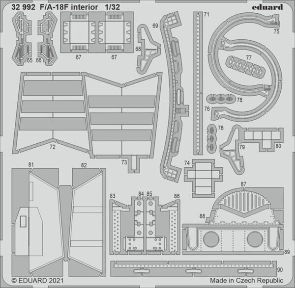 Boeing F/A-18F Super Hornet interior (Revell)