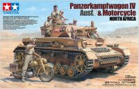 1/35 Panzerkampfwagen IV Ausf.F & Motorcycle Set...