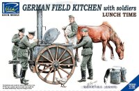 German Field Kitchen with Soldiers "Lunch Time"
