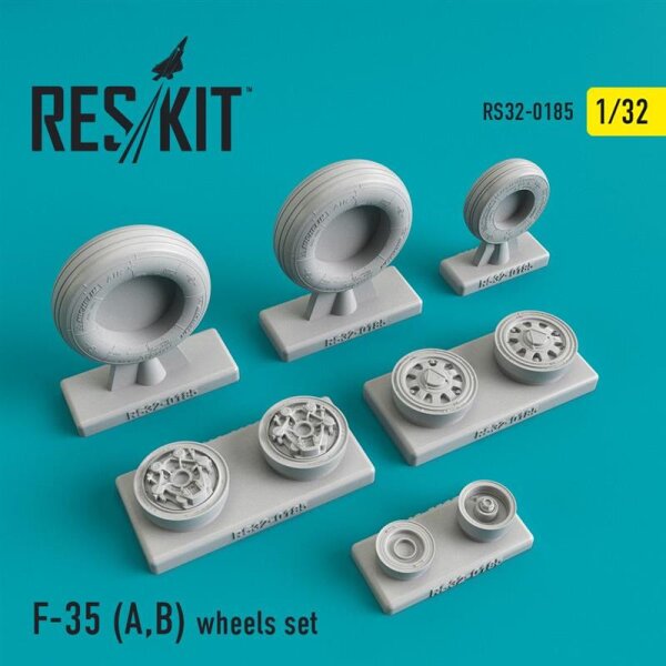 F-35A / F-35B Lightning II wheels set (Academy/Italeri)