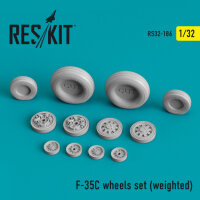 1/32 F-35C Lightning II wheels set (weighted) for Trumpeter