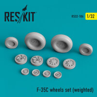 F-35C Lightning II wheels set (weighted) for Trumpeter