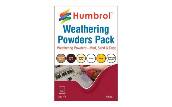 Weathering powders mixed pack - 6 x 9ml