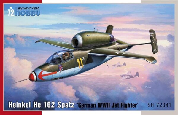 1/72 Heinkel He-162A Spatz "German WWII Jet Fighter"