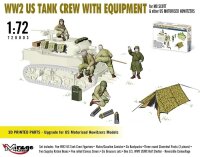 WW2 US Tank Crew with Equipment for M8 Scott & other...