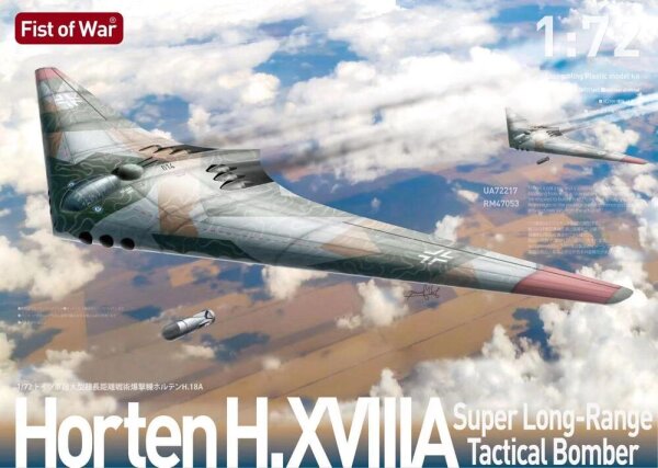 1/72 German WWII Horten H18A Super Long-Range Strategic Bomber