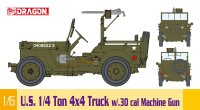 1:6 US 1/4-Ton 4x4 Truck w/.30 cal MG