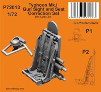 Typhoon Mk.I Gun Sight and Seat Correction Set 1/72 (Airfix)
