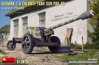 German 7,5 cm Anti-Tank Gun PaK 40 Early Prod.
